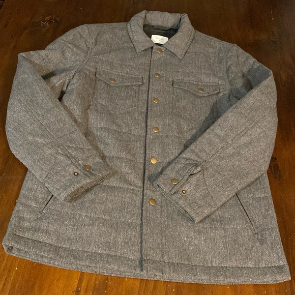 BILLY REID THEO GRAY WOOL INSULATED SHIRT JACKET - Picture 3 of 13